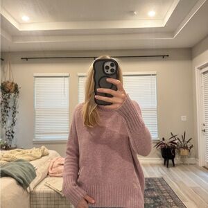 Cynthia Rowley Dusty Rose Turtleneck Sweater